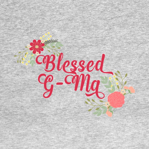 Blessed G-Ma Floral Christian Grandma Design by g14u